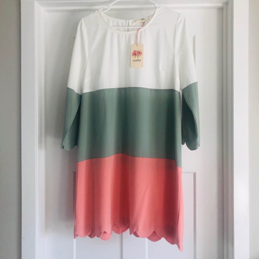 NWT Entro Color Blocked Dress